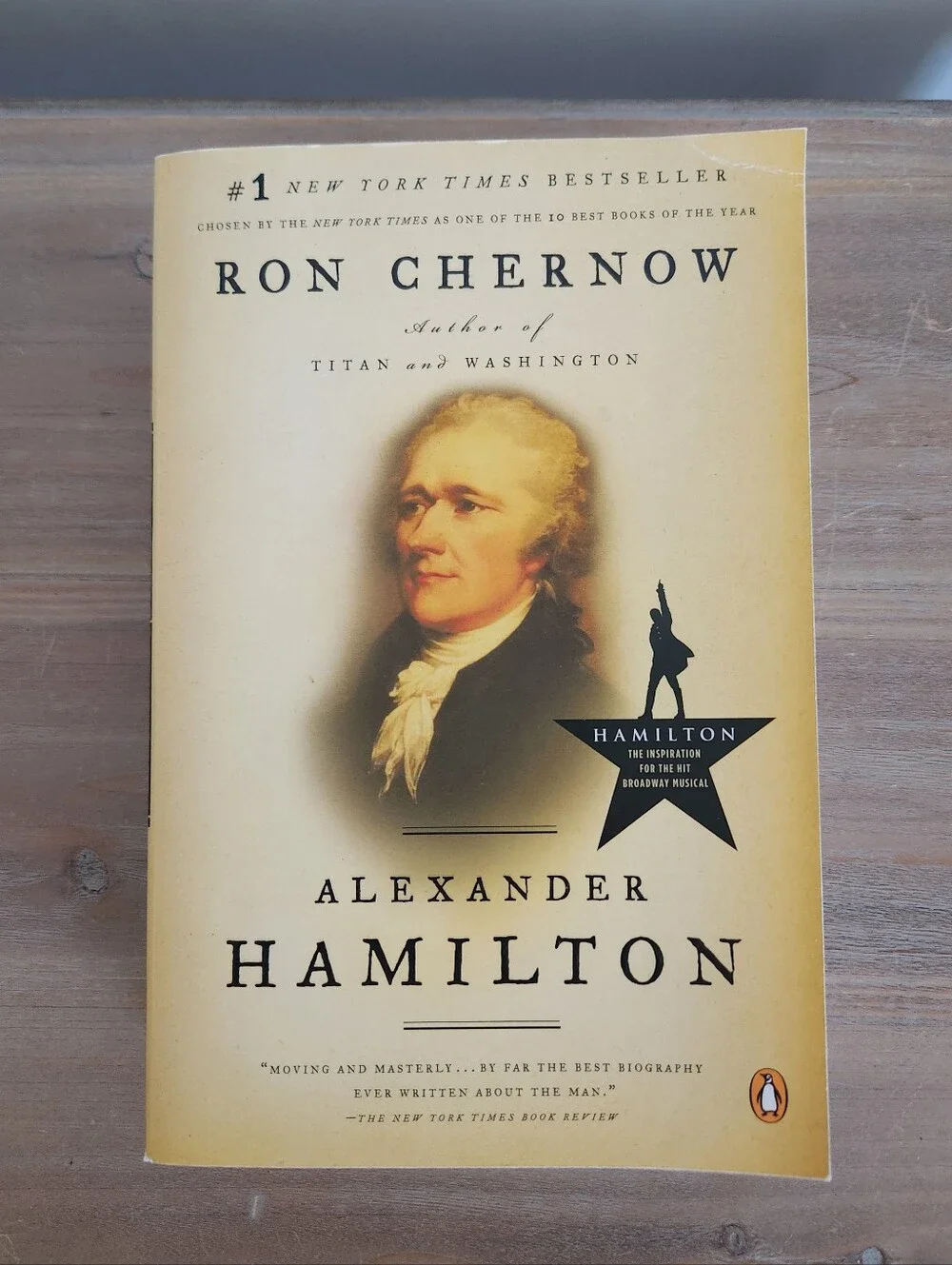 Alexander Hamilton Ron Chernow Paperback Biography Broadway Musical History
